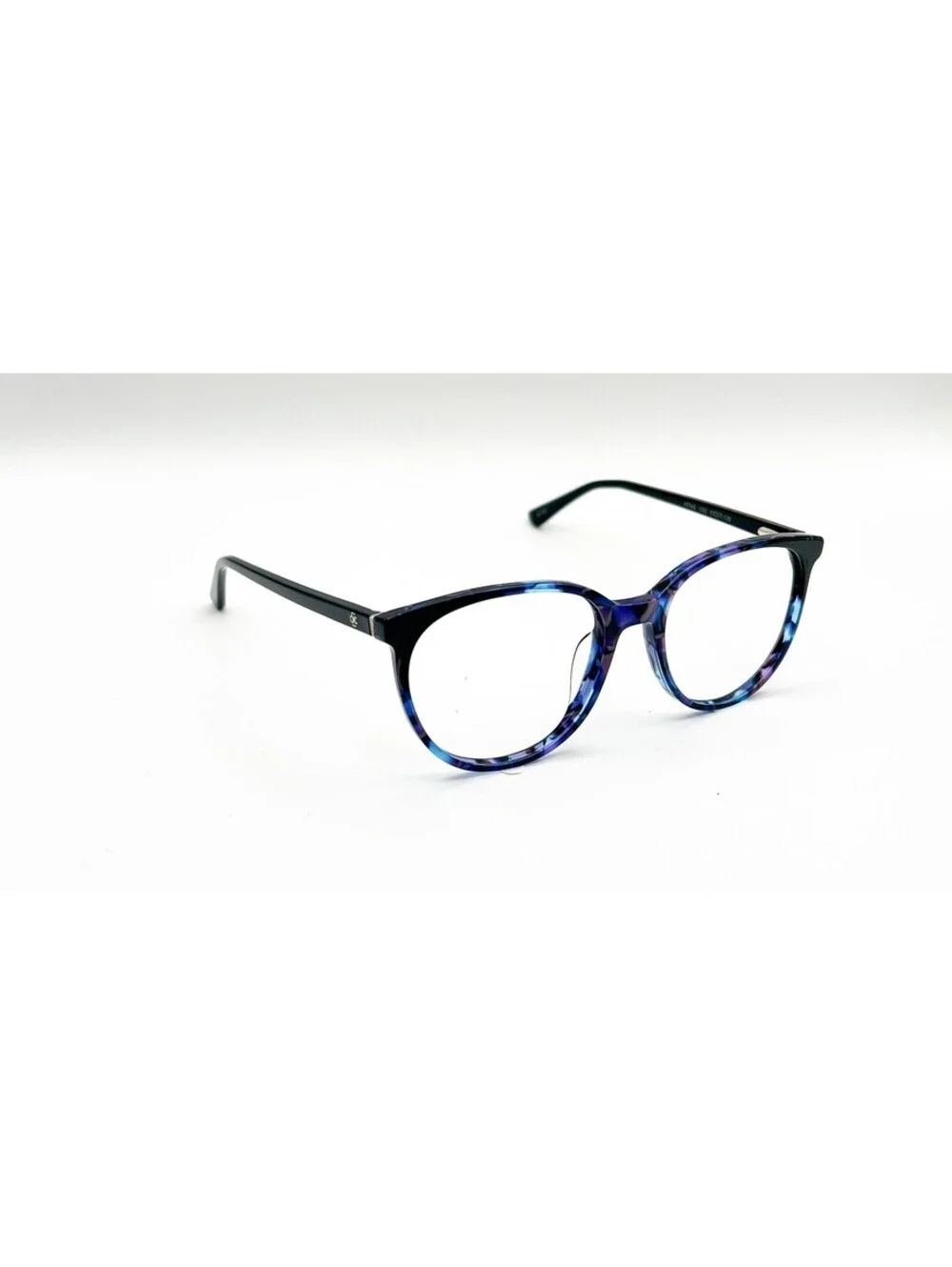 Ann Taylor At345 C03 Marbled Azure Black Authentic Eyeglasses 51-17-135